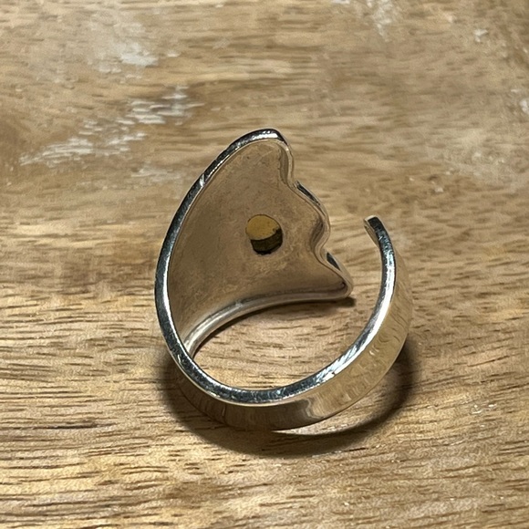 Ethiopian Opal 925 Sterling Silver Adjustable Open Ring - Picture 8 of 13